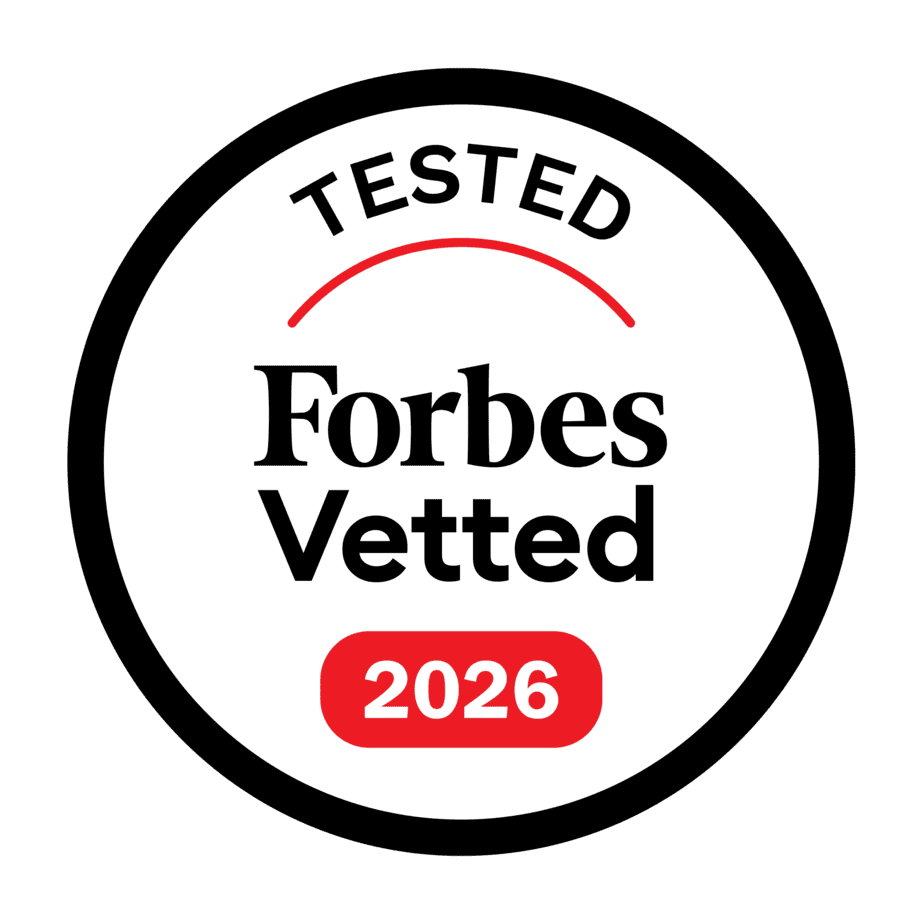 Forbes Vetted Tested award emblem